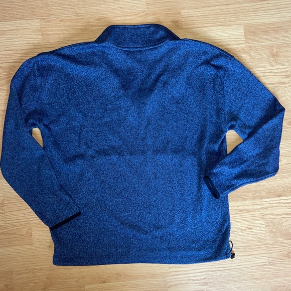 PINK Victoria’s Secret Blue and Black Quarter Zip Pullover Size Small - Picture 6 of 6